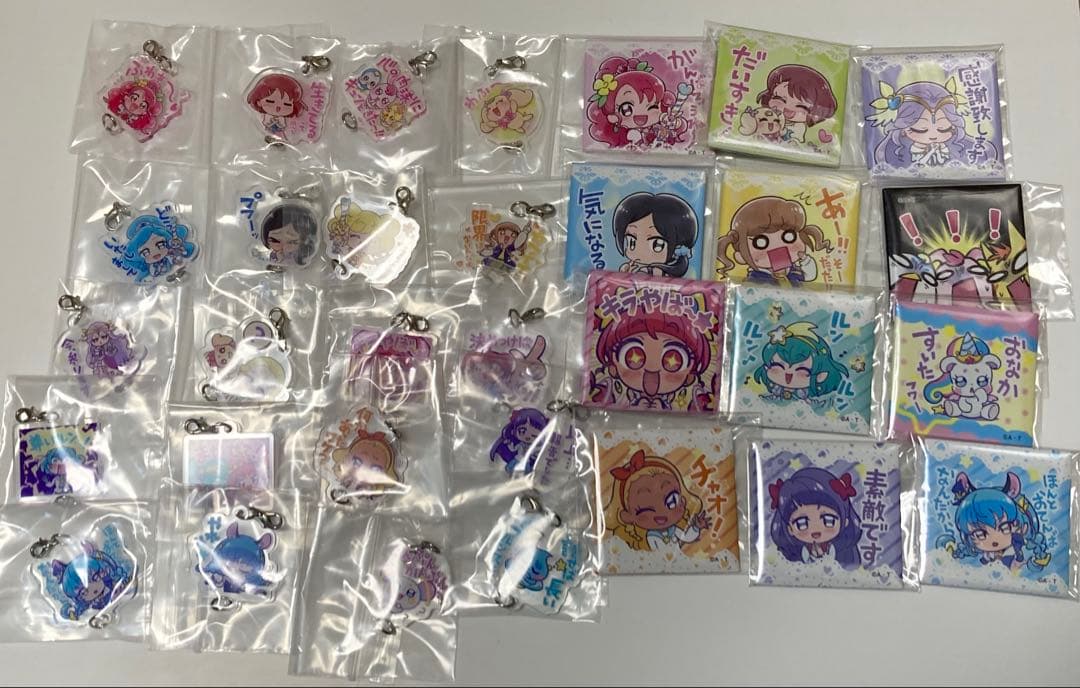 プリキュア LINEスタンプ　缶バッジ　チャーム