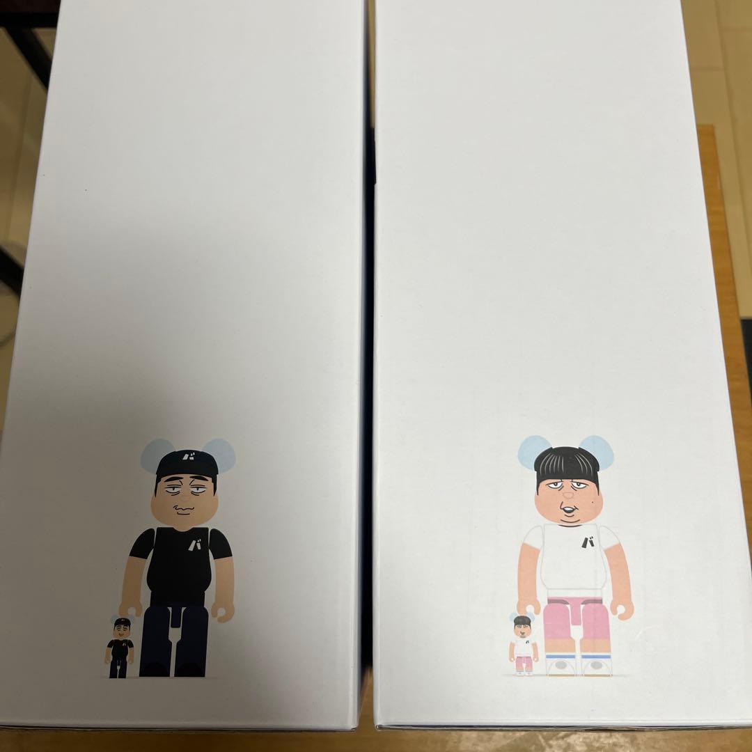 バナナマン ベアブリック 設楽統 日村勇紀 100%&400% 2体セット 新品