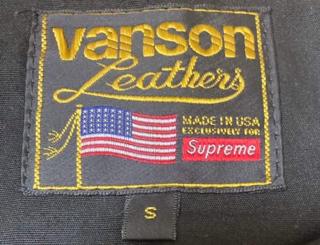 美品　Supreme Vanson Leather Bones Jacket