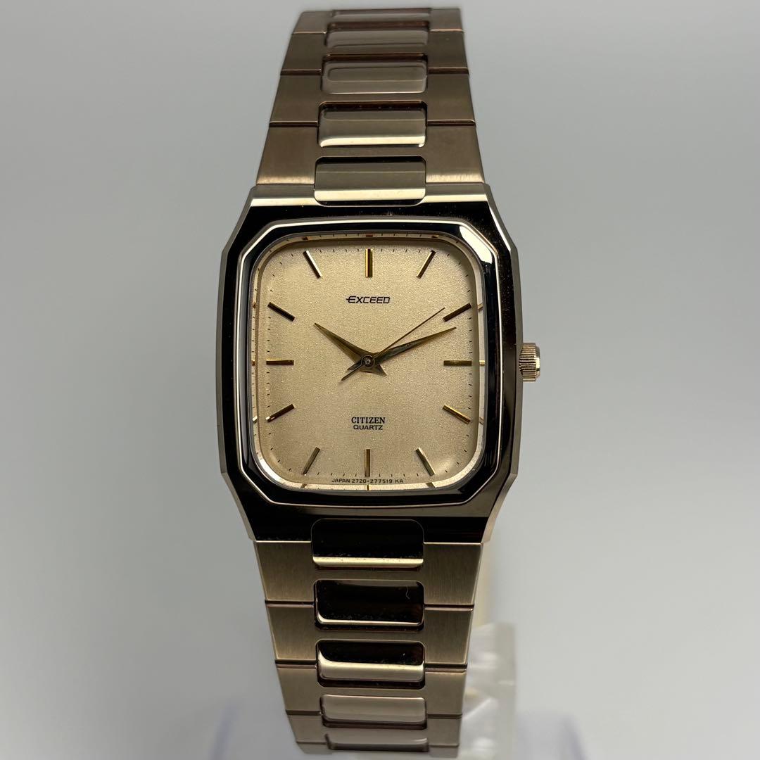 デッドストック品 CITIZEN シチズン エクシード QZ腕時計 電池交換済