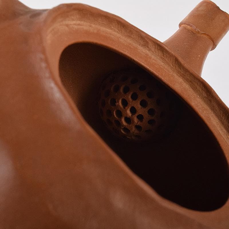 常滑焼　朱泥　蛙摘　横手急須　V　7638