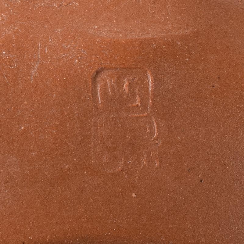 常滑焼　朱泥　蛙摘　横手急須　V　7638