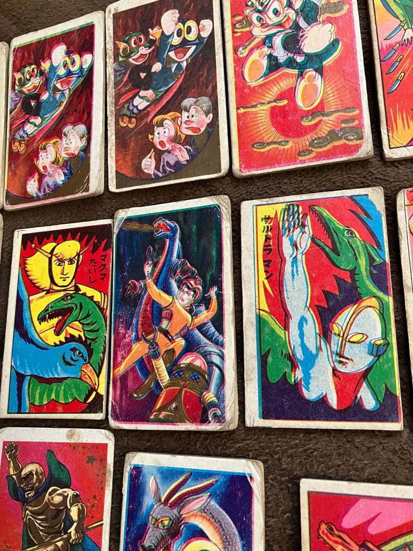 メンコ　角めんこ　昭和レトロ　タイガーマスク　勇者ダン　パーマン　黄金バット