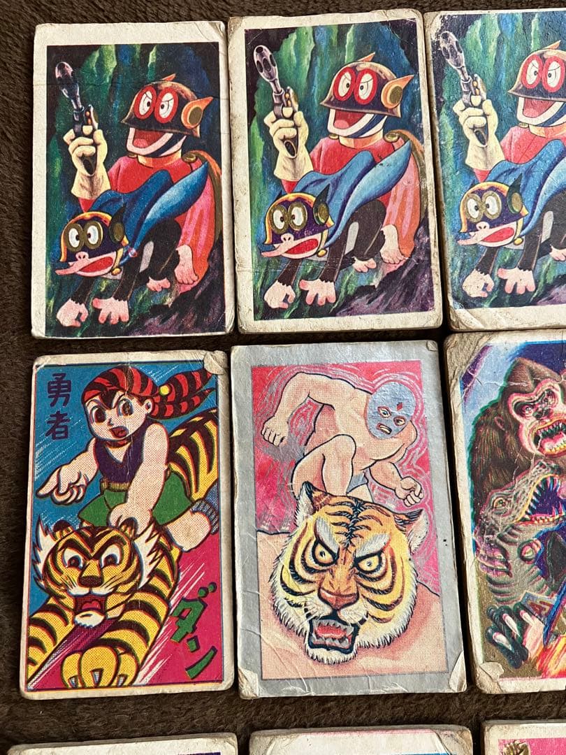 メンコ　角めんこ　昭和レトロ　タイガーマスク　勇者ダン　パーマン　黄金バット