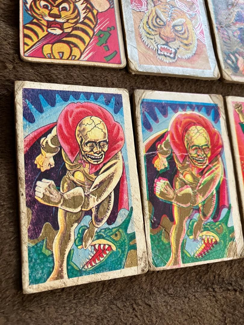 メンコ　角めんこ　昭和レトロ　タイガーマスク　勇者ダン　パーマン　黄金バット