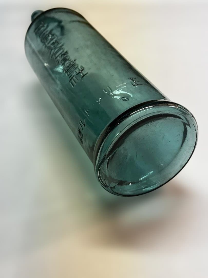 大珍品！ アンティーク瓶 帯庄　スイートピー瓶