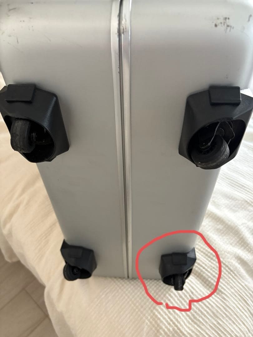 ゼロハリバートン　旧大型アルミスーツケースmodel 4SW サテンシルバー