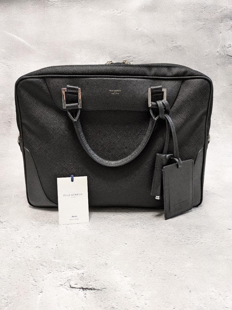 PELLE MORBIDA ブリーフケース Capitano 黒 CA104