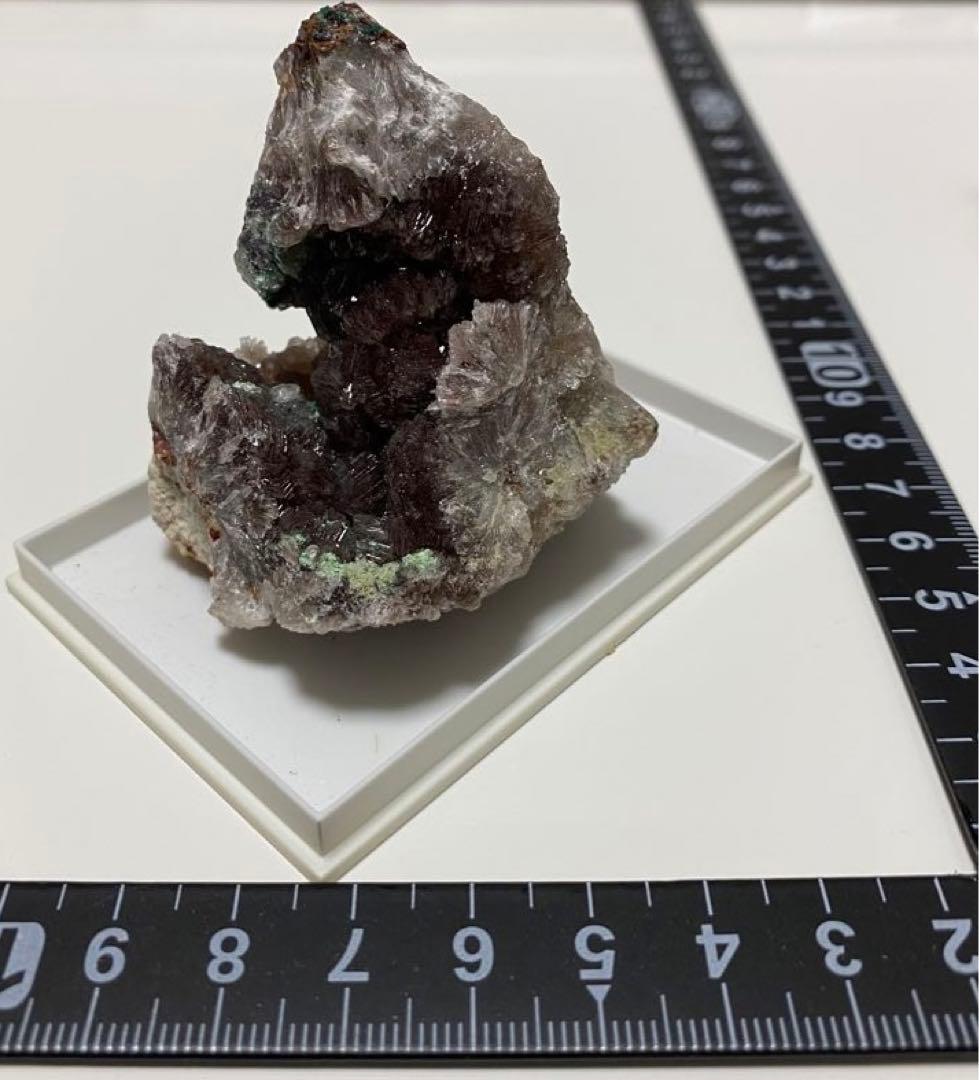 ニューメキシコ産 赤銅鉱入り異極鉱 キュプライト ヘミモルファイト 外国産鉱物