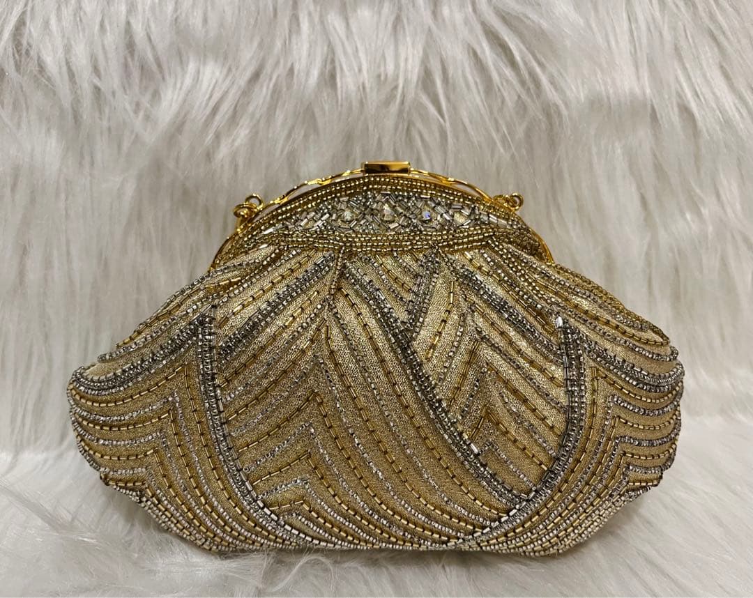 Lumyはしもと 夢つづれ 和装バッグ ビーズ パーティーバッグ ヴィンテージ