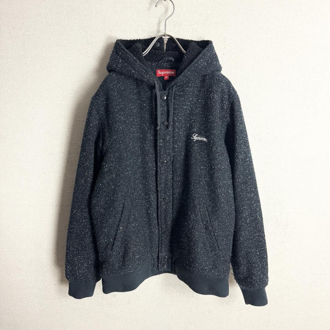 【最高デザイン☆大人気肉厚☆ヘリンボーン】シュプリーム ジャケットパーカー