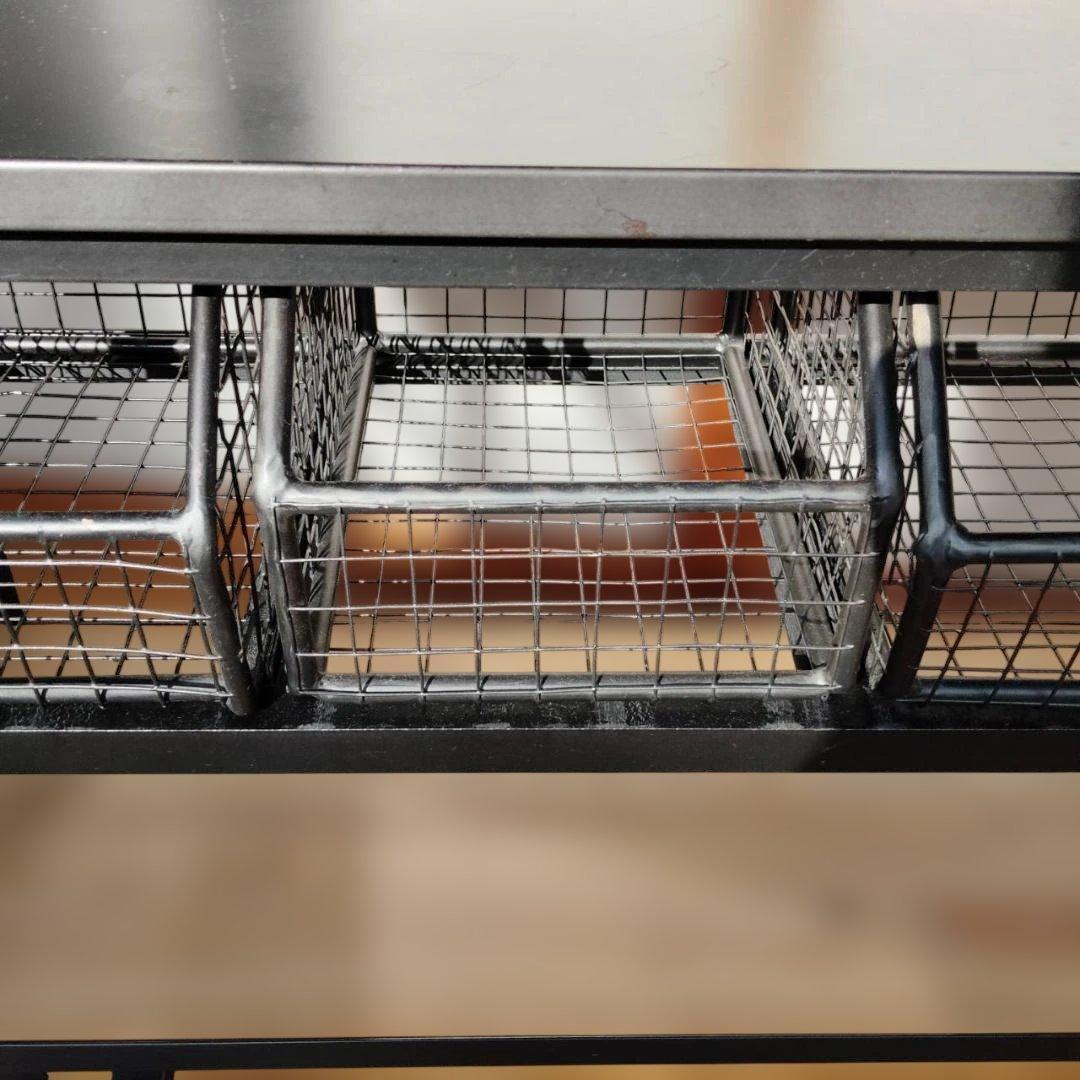 ★パイン古材×アイアンの重厚感★ アイアンラック カフェ風 棚 インダストリアル