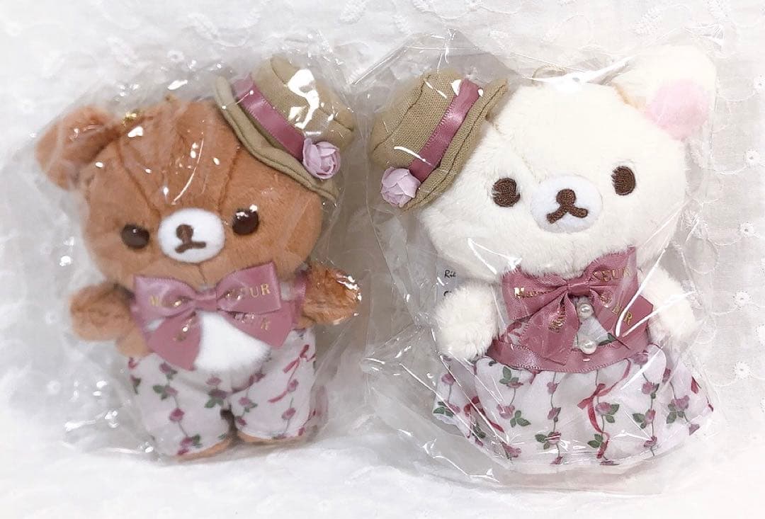 匿名　新品未使用未開封　リラックマ　メゾンドフルールコラボ　ぶらさげぬいぐるみ