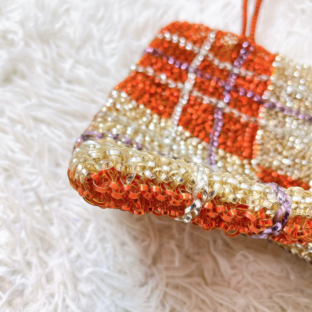 アンテプリマ✨スクエア ワイヤーバッグ タータンチェック ハンドバッグ