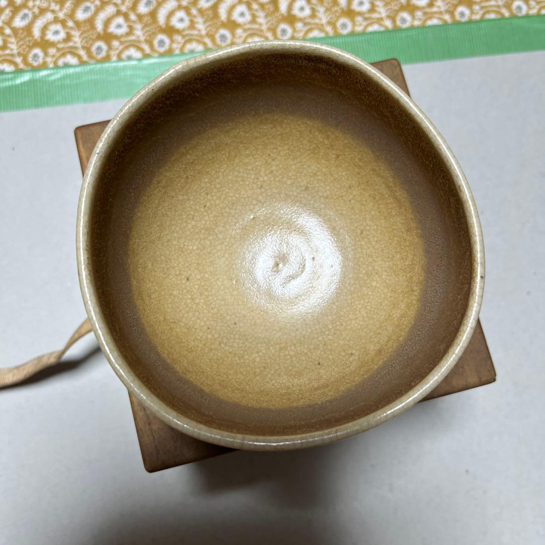 茶碗　仁清写扇面　永楽善五郎作　共桐箱　箱書有 時代物　希少な茶碗　レア茶道具