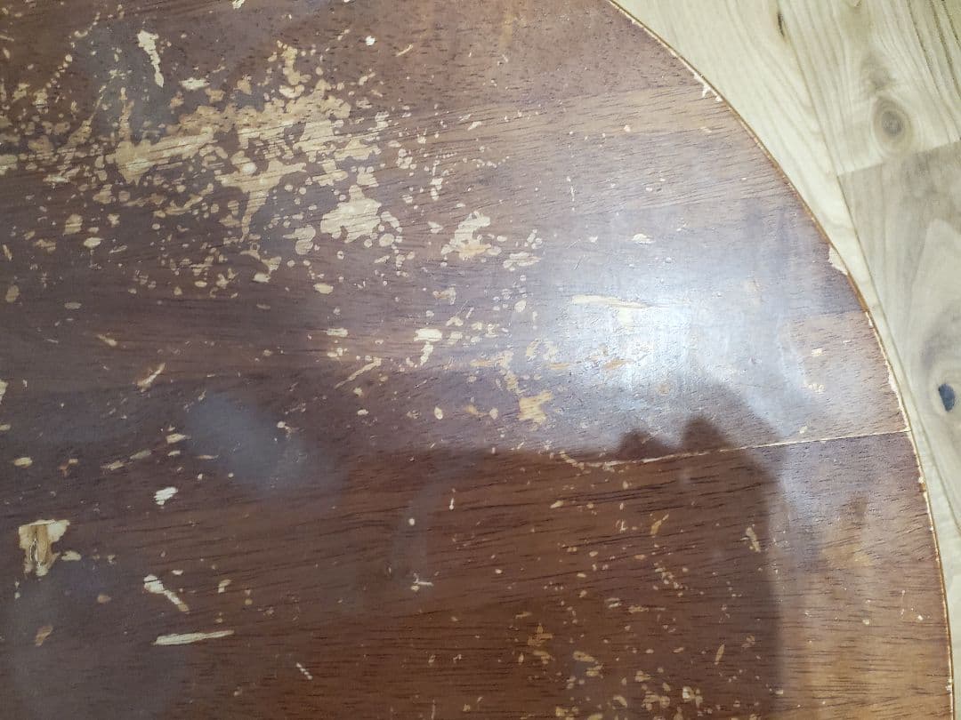 アンティーク 楕円形座卓 木製　ちゃぶ台　昭和レトロ