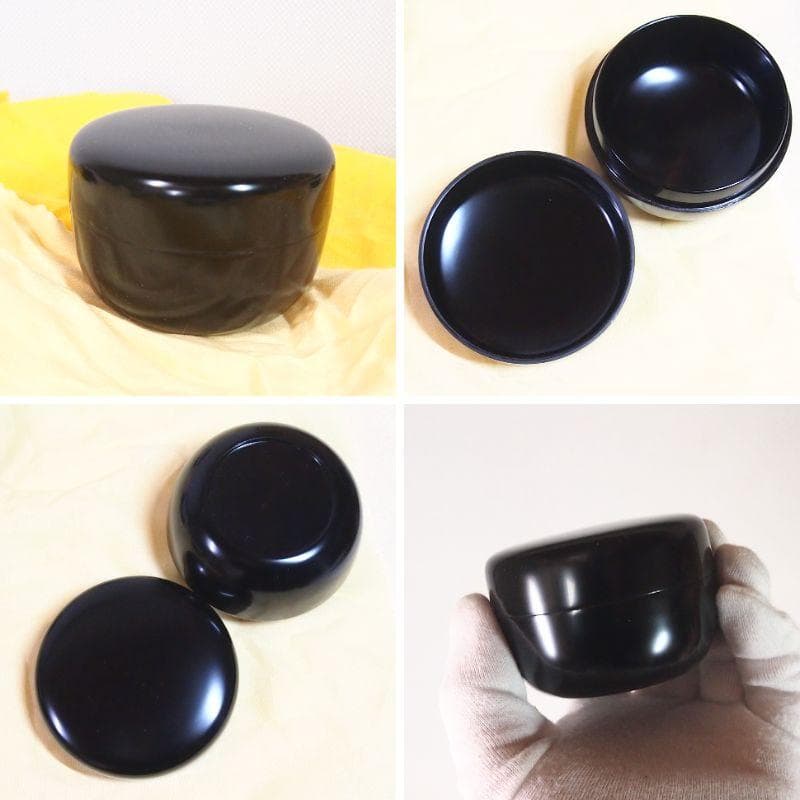 【美品】仙叟好 十二茶器 塗師:坂田峰俊 真塗 棗/薄茶器/茶入 裏千家 茶道具