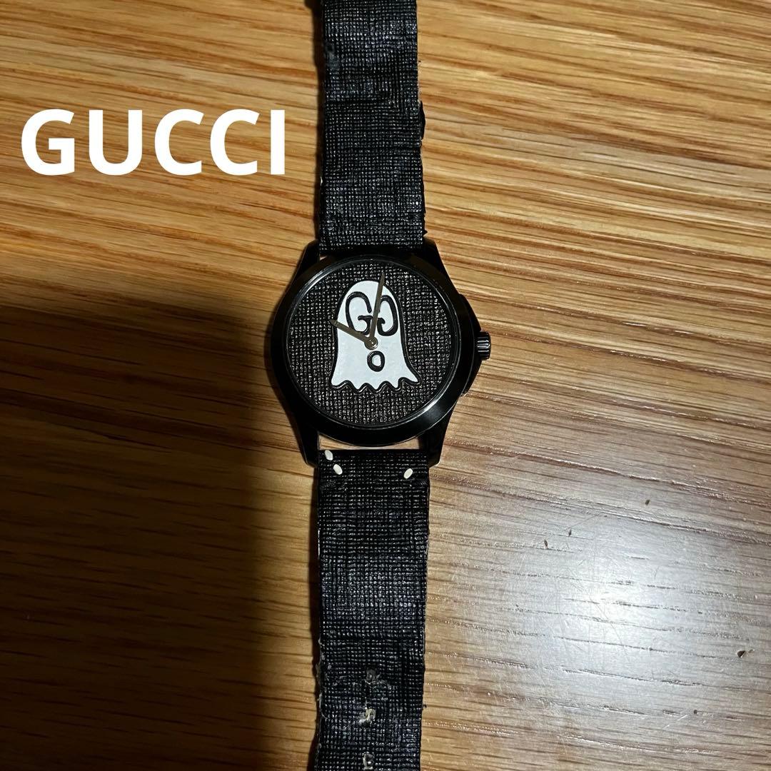 GUCCI腕時計 黒色ストラップ