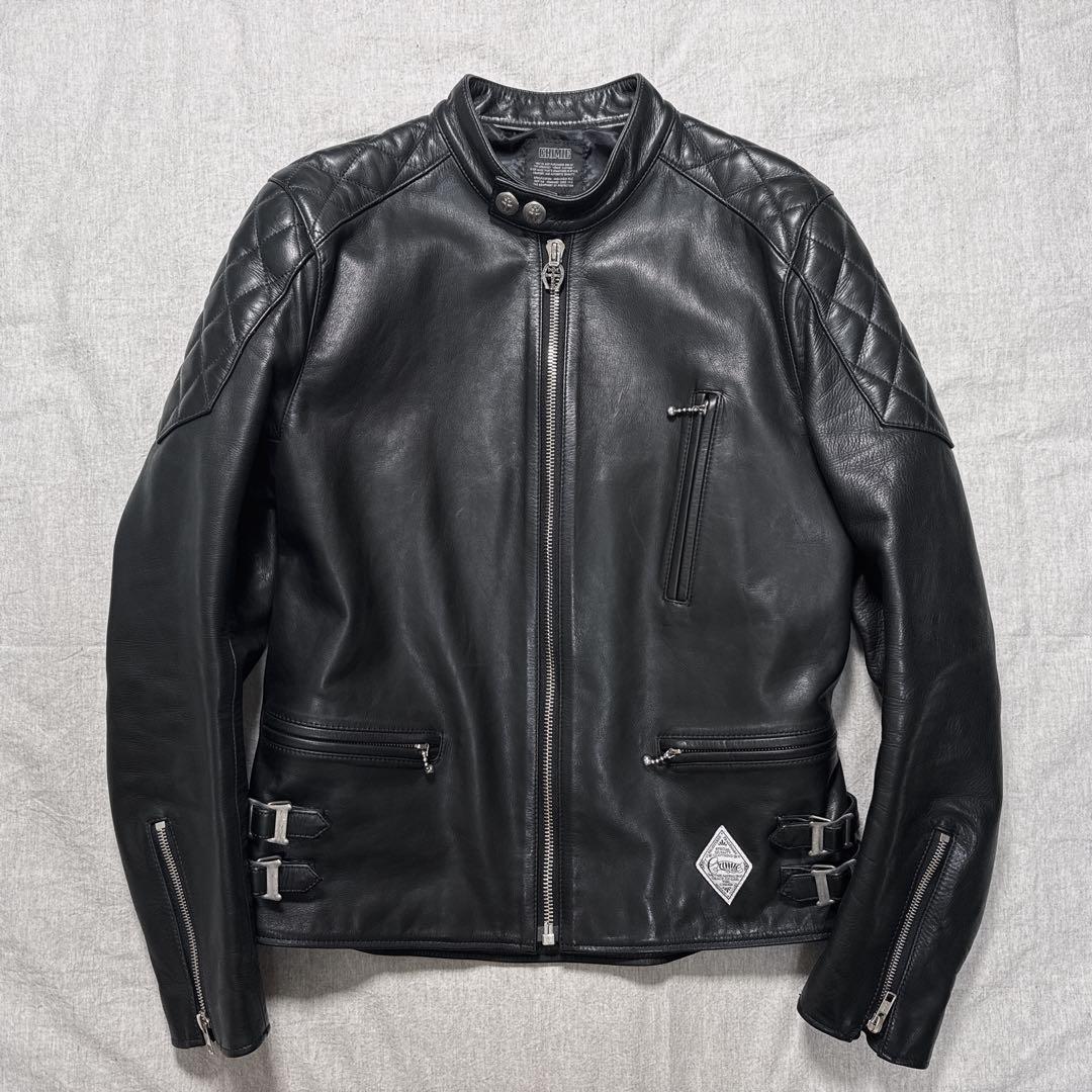 ウミンチュ 様 CRIMIE キルティング レザーライダース 日本製 牛革 M.