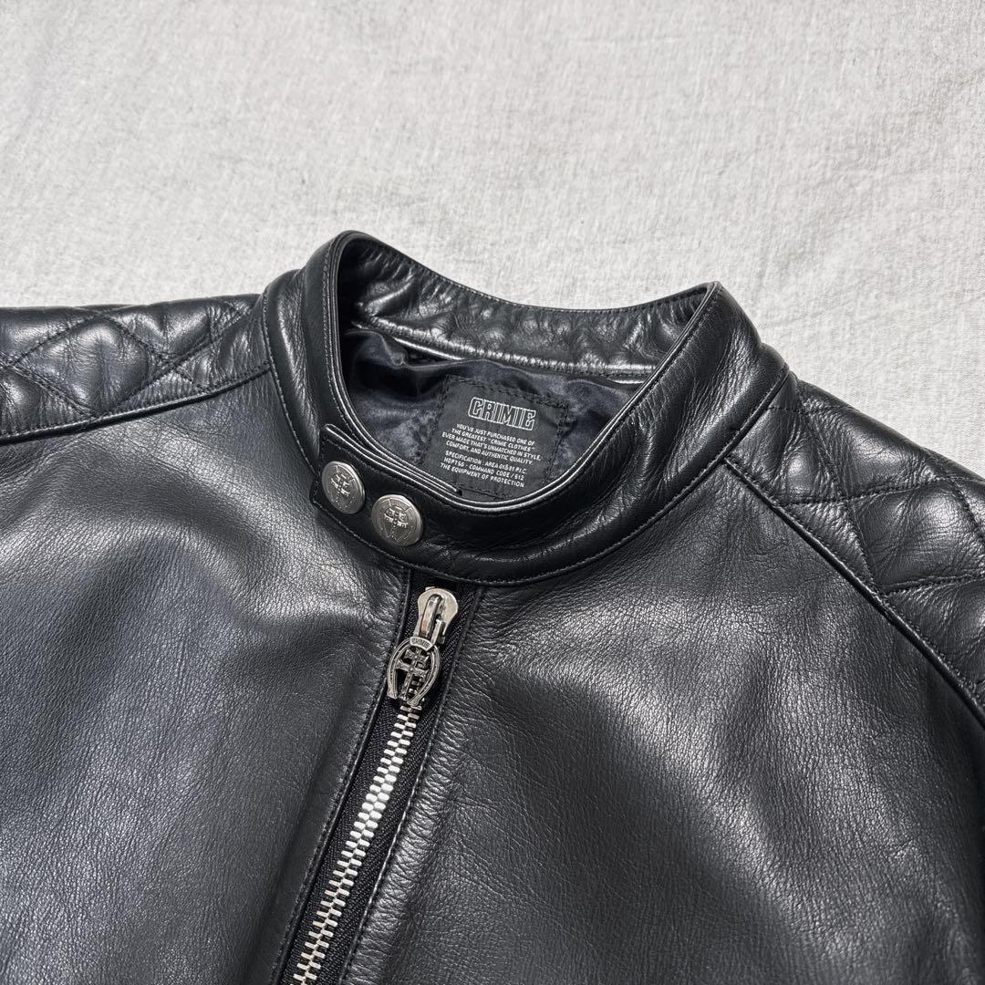 ウミンチュ 様 CRIMIE キルティング レザーライダース 日本製 牛革 M.