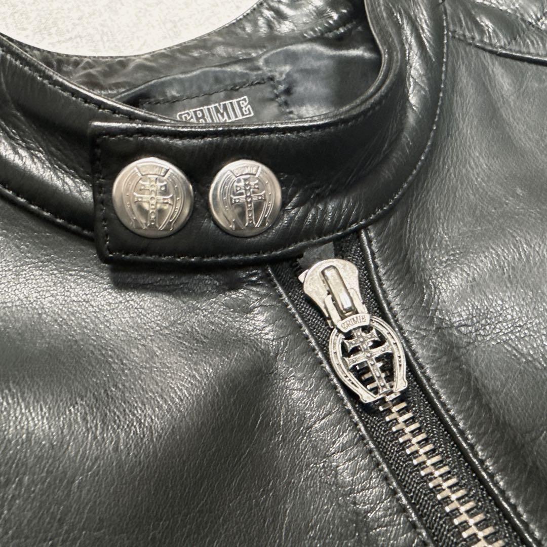 ウミンチュ 様 CRIMIE キルティング レザーライダース 日本製 牛革 M.