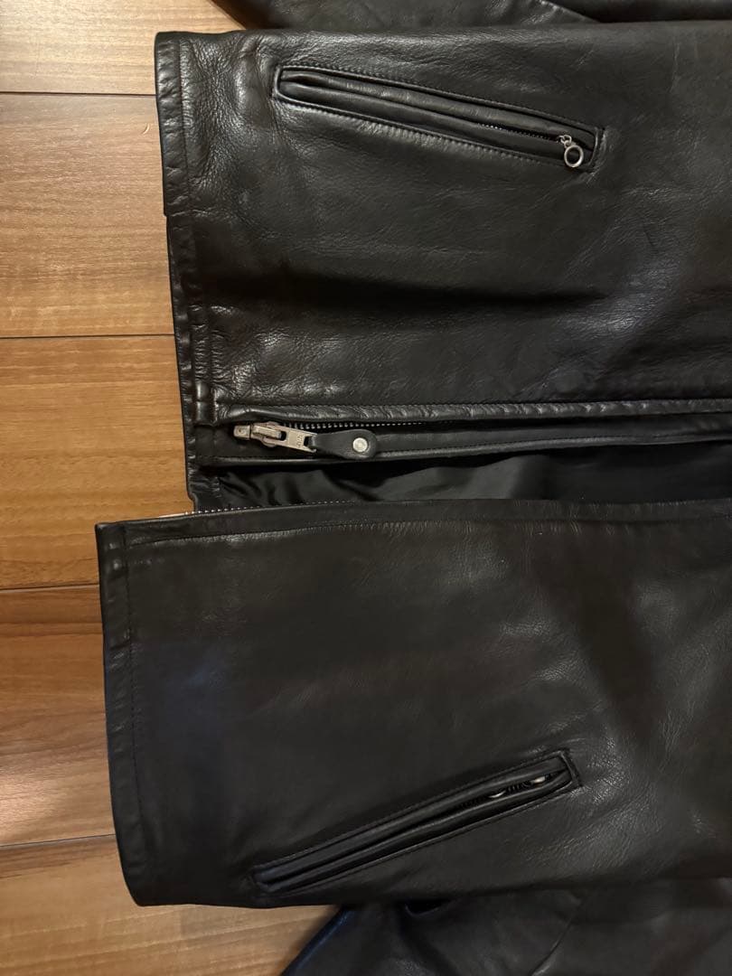 美品‼️schott141 42インチ　シングルライダース　インナーボア付