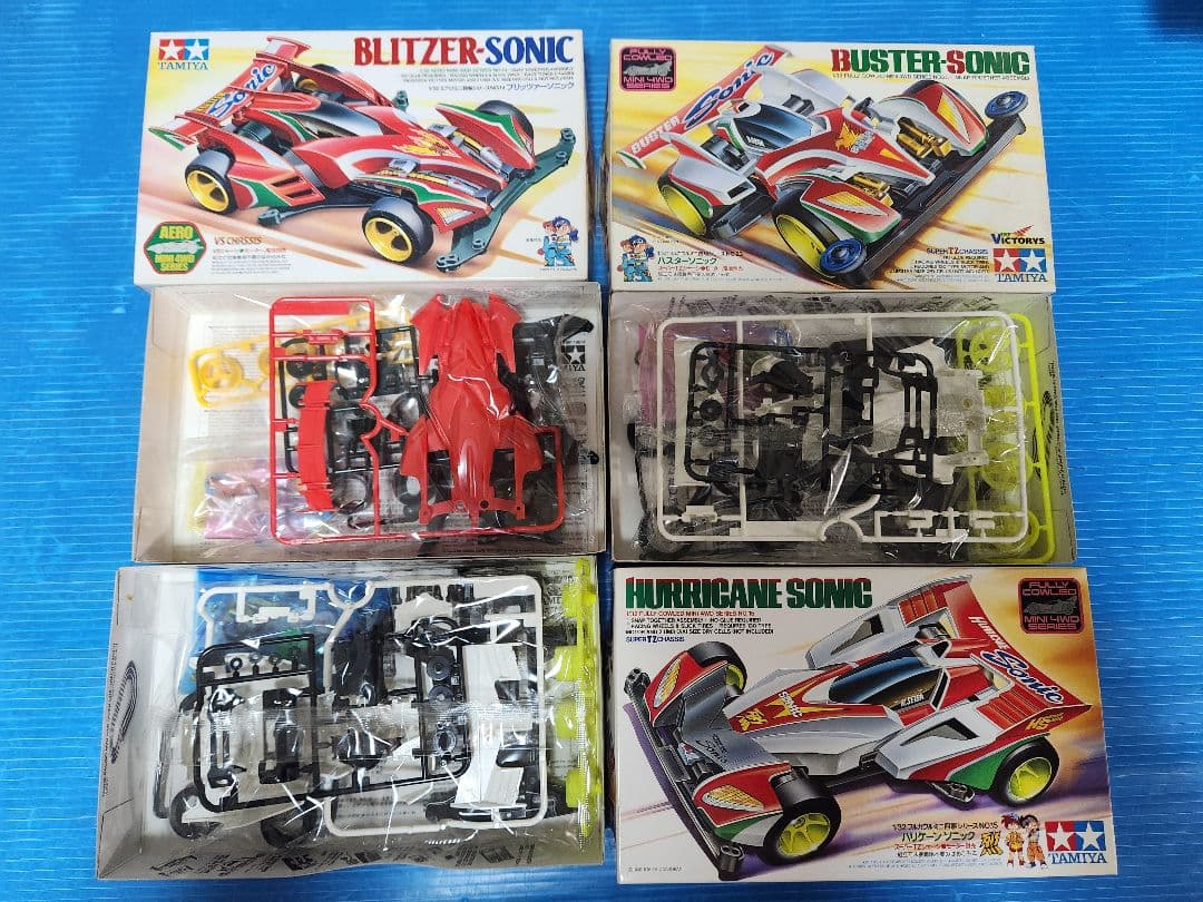 9/10まで出品 ミニ四駆 55台まとめ売り 未組立品 ビートマグナムGPA