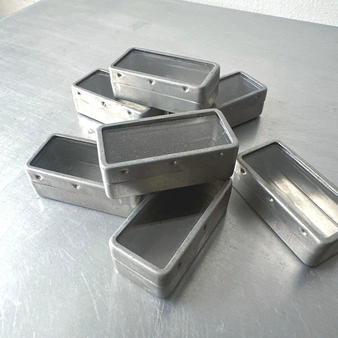 古道具/珍しい長方形のアルミパーツケース7個セット