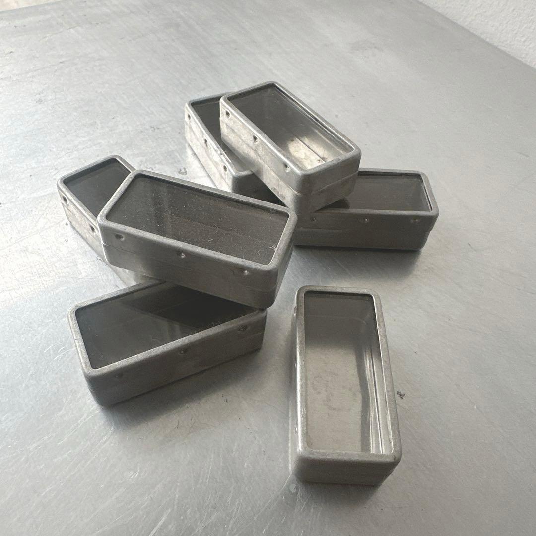 古道具/珍しい長方形のアルミパーツケース7個セット