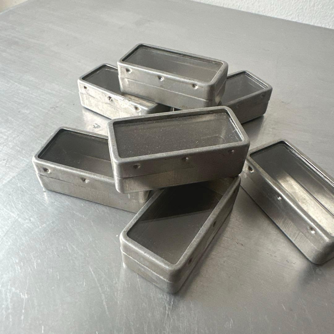古道具/珍しい長方形のアルミパーツケース7個セット