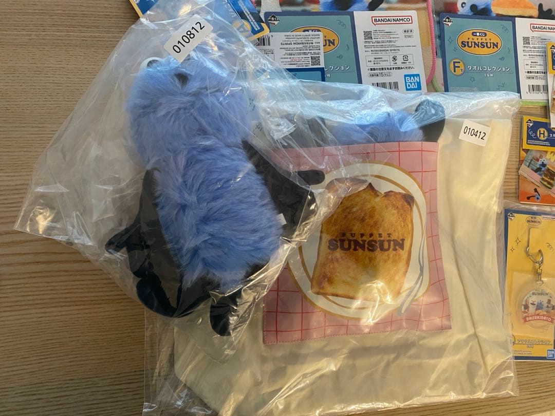 パペットスンスン　一番くじ　A賞　ぬいぐるみ　B賞　トートバッグ　まとめ売り