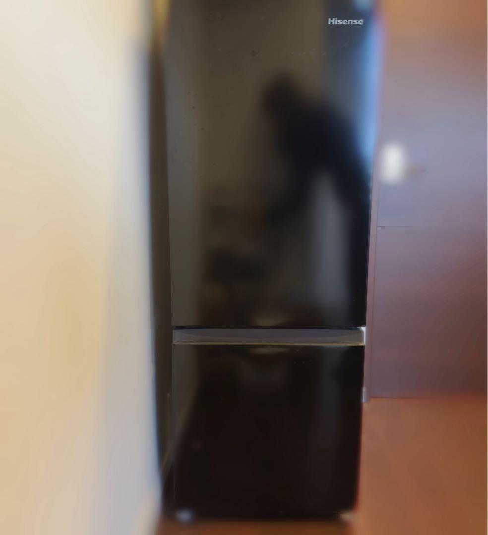 【直接引き渡し限定】ハイセンス 冷蔵庫 162L HR-D15FB ブラック