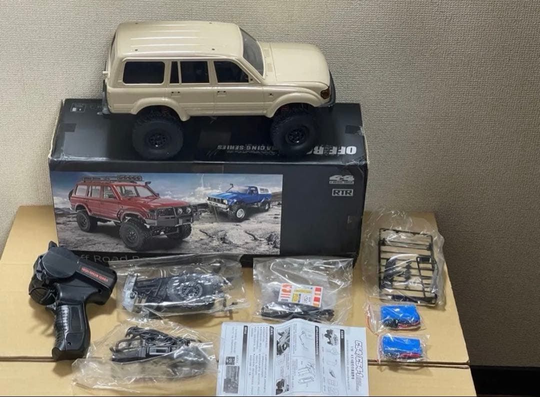 バッテリー2個付き WPL C54-1 RTR LC80 4WD イエロー