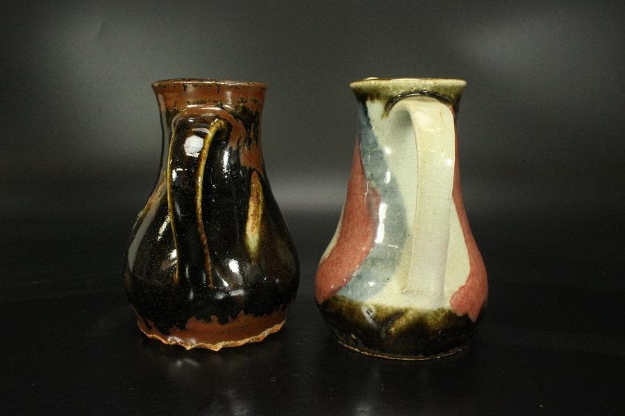 水注 手取花瓶 壱対 恒次作 木箱付(メ1268)