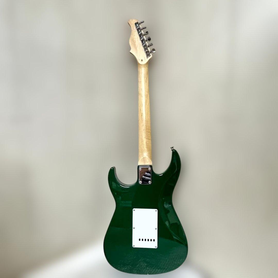 プレイテック　PlayTech　エレキギター　深緑色【ジャンク扱い】
