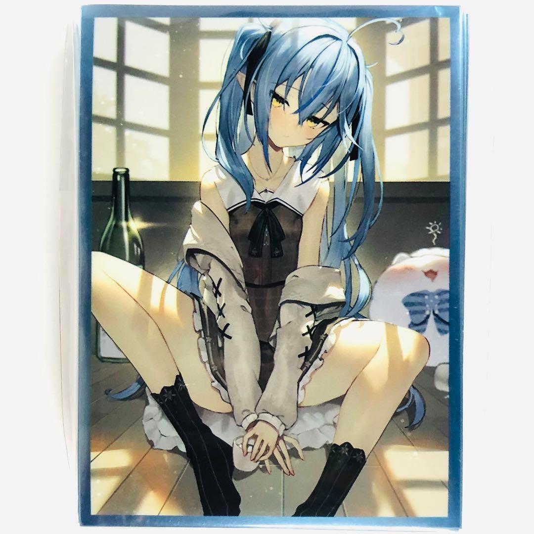 ホロライブ 雪花ラミィ ツインテール スリーブ プレイマット 白詰草