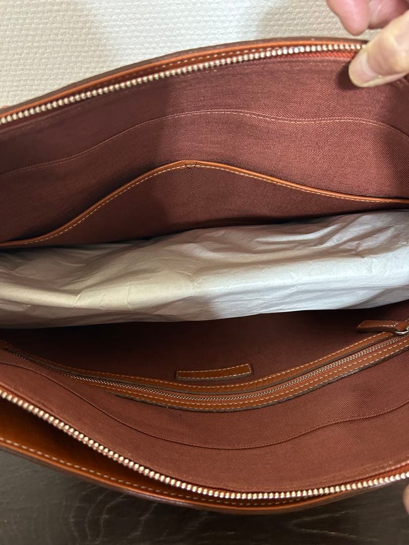 新品未使用✴︎ソメス✴︎ライトブラウンレザー ビジネスバック 男女兼用