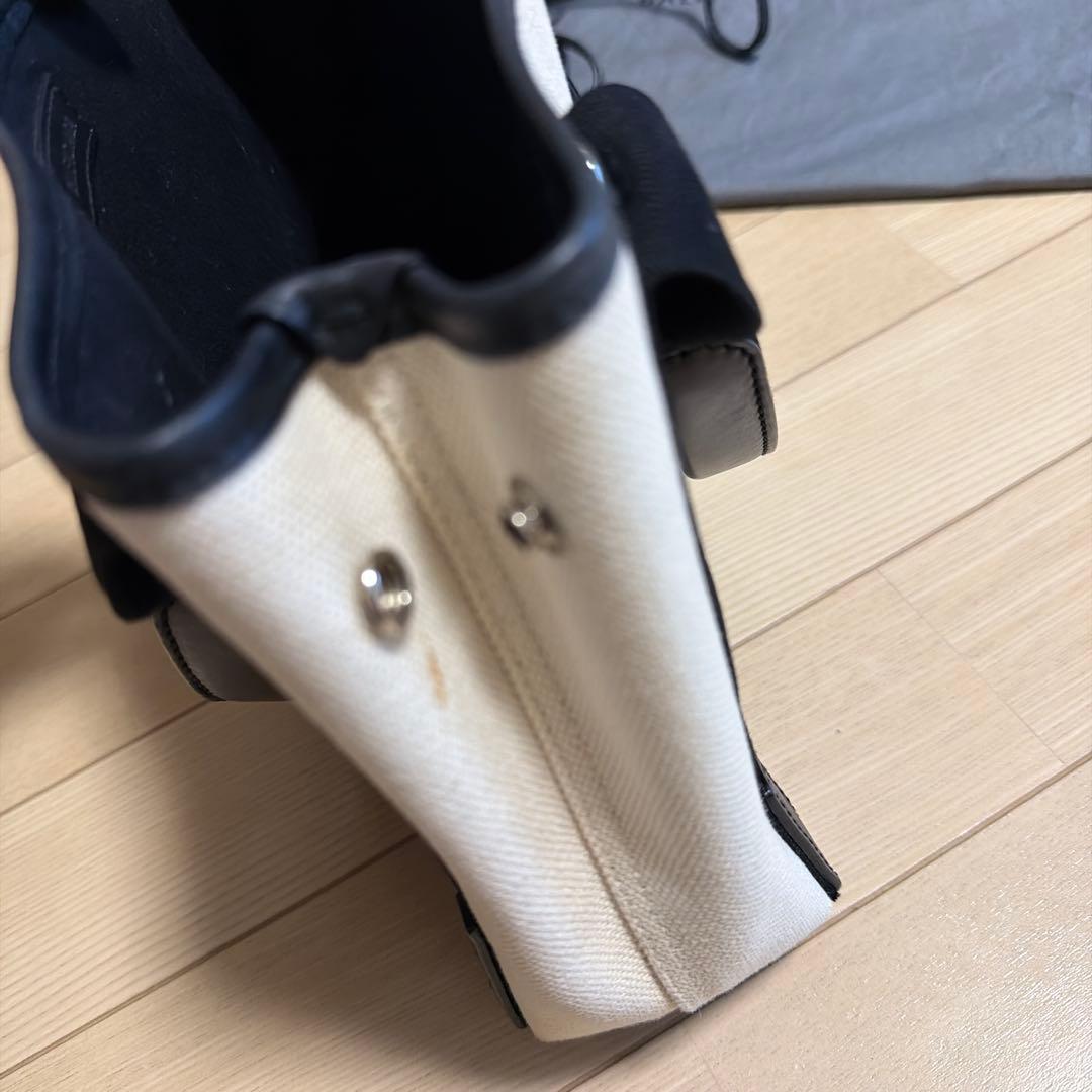 balenciaga Navy カバ XS ブラック ホワイト