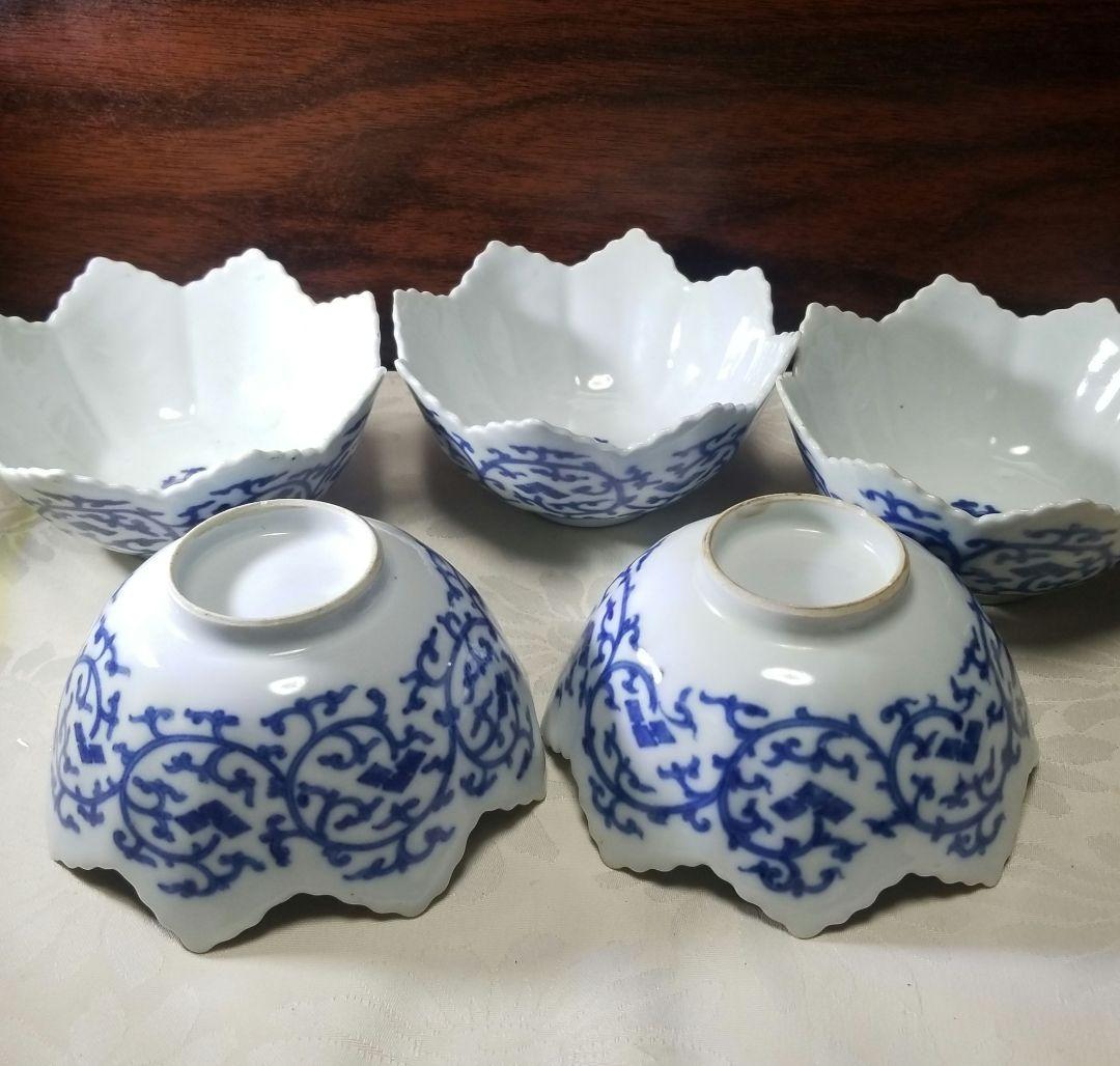 伊万里染め付けヴィンテージ小鉢5客です
