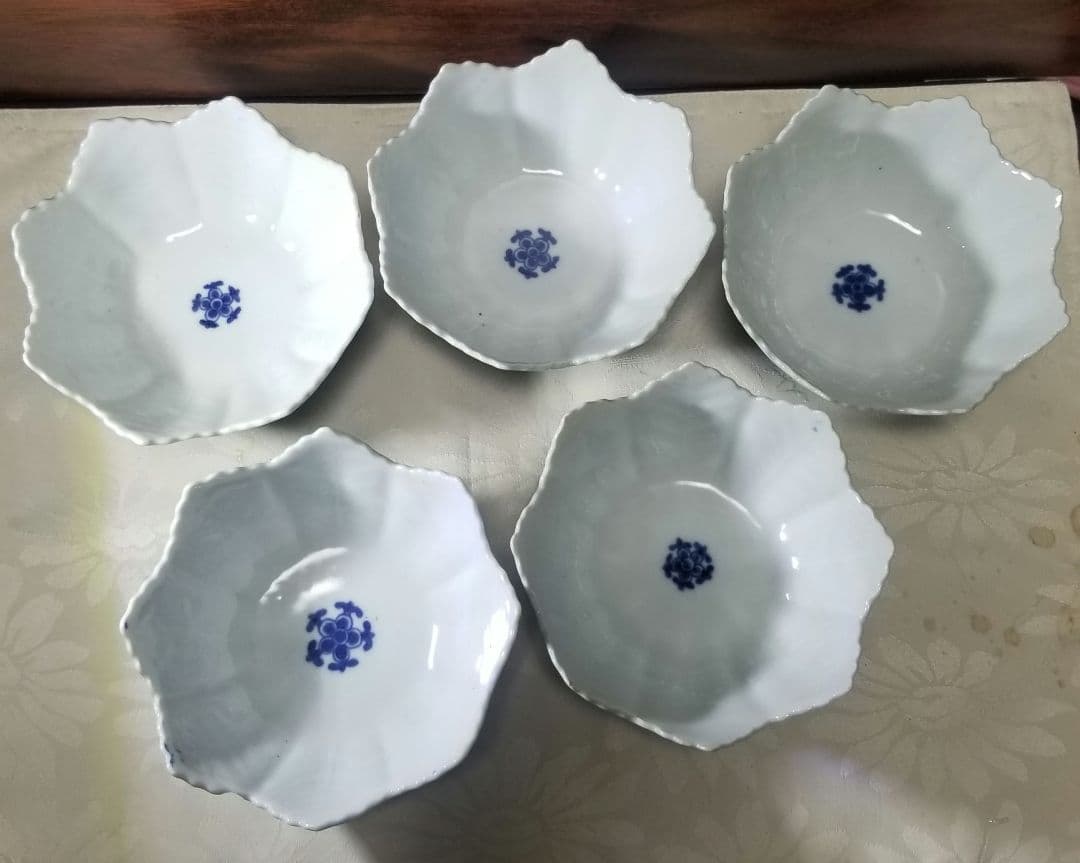 伊万里染め付けヴィンテージ小鉢5客です