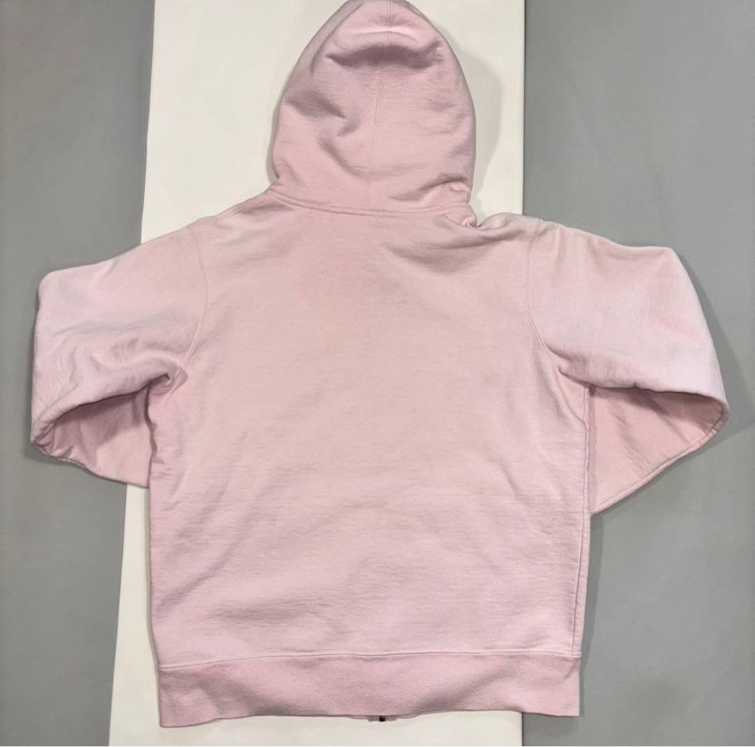 supreme フルジップパーカー　ピンク　フーディ　zip シュプリー