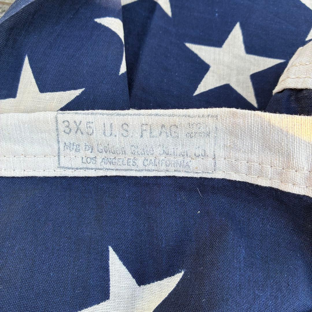 70's〜80's アメリカヴィンテージ星条旗フラッグ　USA製アンティーク雑貨