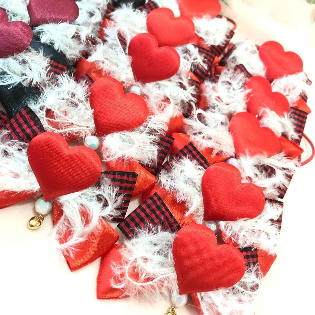 １セット限定❤️バレンタインハートリボンセット❤️【２０本】トリミングチョーカー