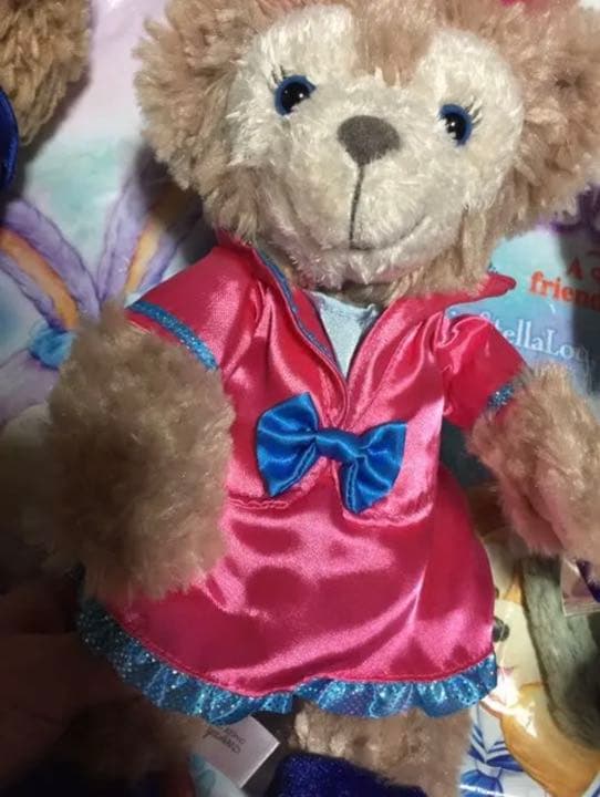 香港ディズニー　ぬいぐるみ　ss　ダッフィー　フレンズ　ジェラトーニ　周年