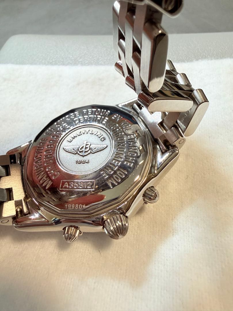 オーバーホール済 ブライトリング A35312 シャドウフライバッククロノグラフ