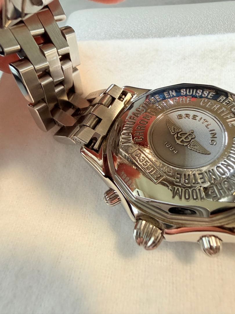 オーバーホール済 ブライトリング A35312 シャドウフライバッククロノグラフ