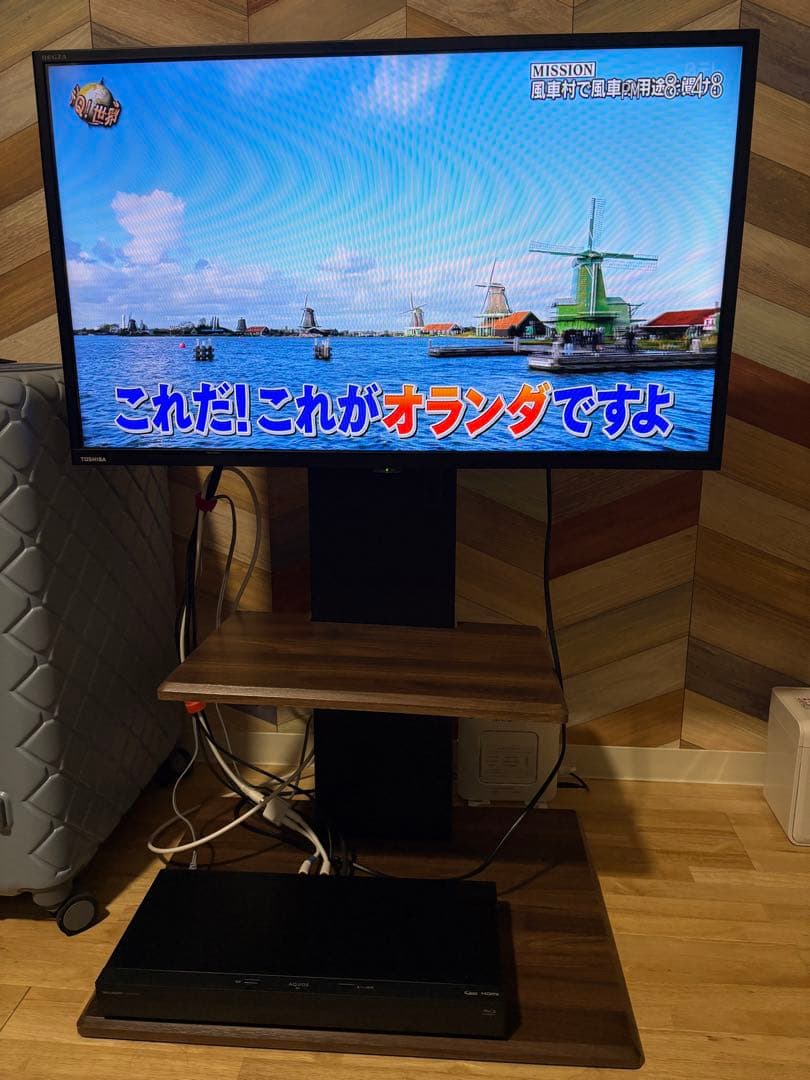 壁寄せTVスタンド(トエルN ロータイプ MBR)