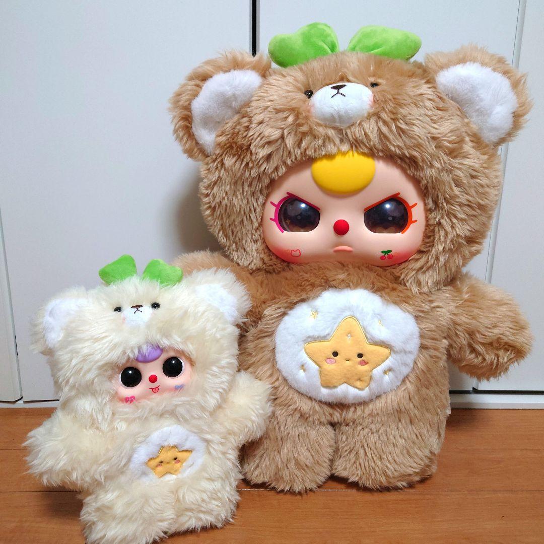 23日まで限定価格！　Babythree　1000%　茶色　くま親子　オッドアイ