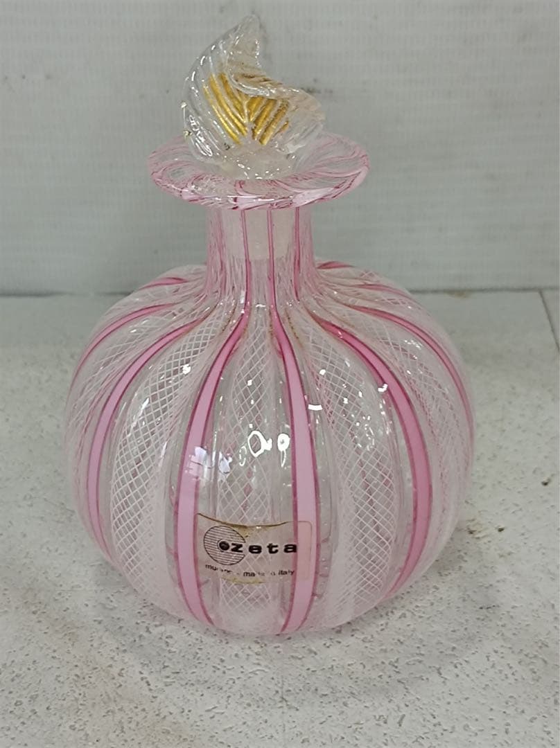 八5766【美品】MURANO ムラノ　ベネチアングラス　香水瓶