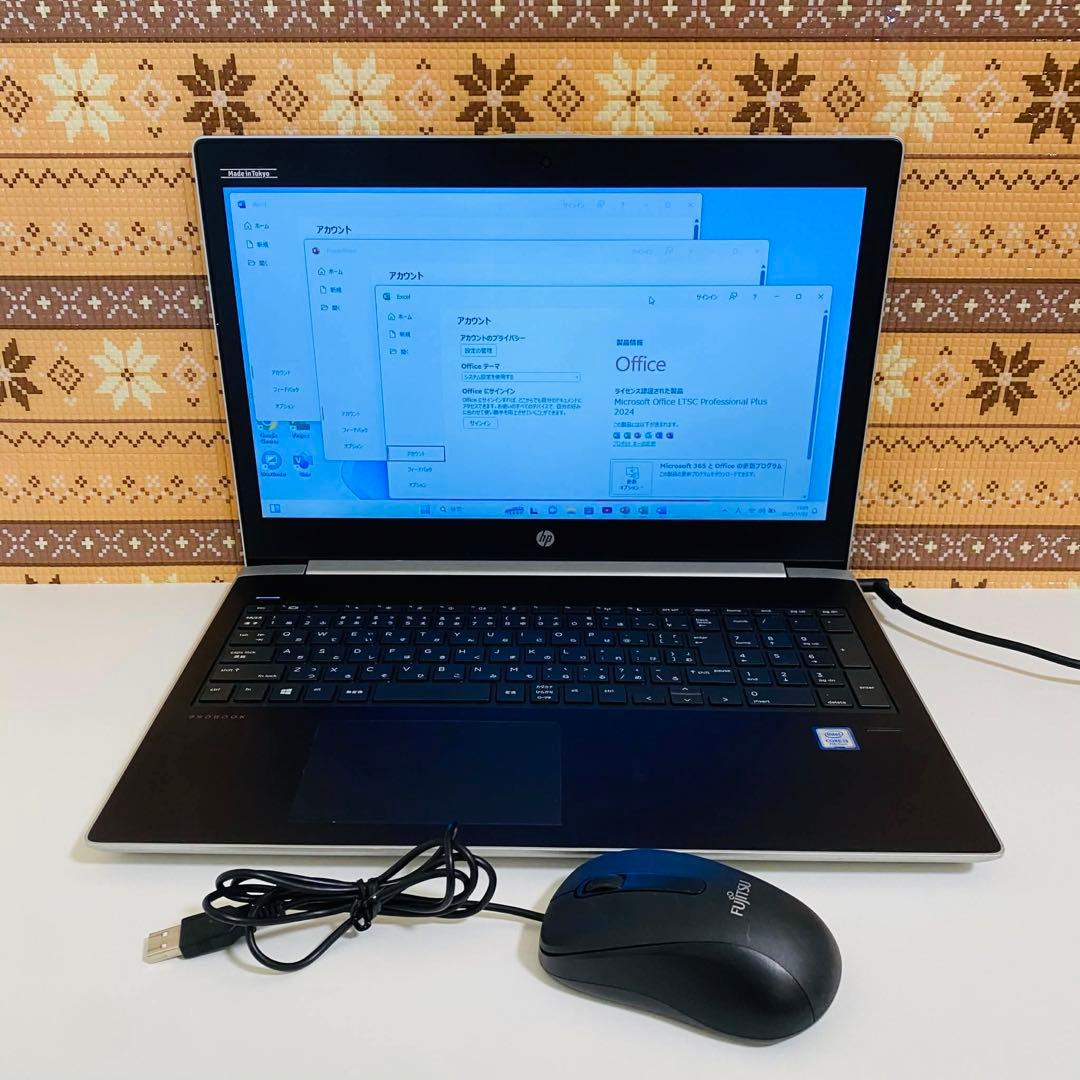 Y936 HPノートパソコンSSD第7世代 高速 Windows11オフィス付き